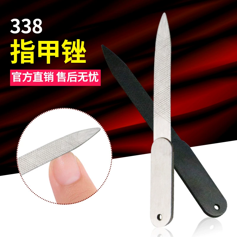 Двусторонняя пилка для ногтей из нержавеющей стали полировка поверхности ногтей Косметическая пилка для макияжа серый гвоздь сварочная пилка