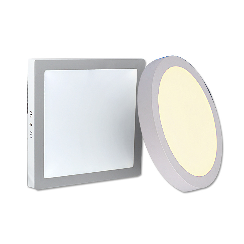 Sankesong LED superficie montada panel luz 6w12w18w24w ronda cuadrado cocina pasillo agujero-libre anti-niebla downlight