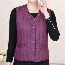 马甲女中老年秋冬款背心妈妈装保暖内胆大码坎肩