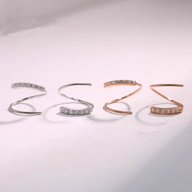 s925 Sterling Silver Earrings for Women Niche Elegant Simple Ear Ring Light-emitting Ear Studs for Women High-end Korean Earrings for Men