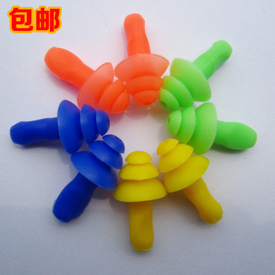 Independent Bagged Swimming Supplies Mushroom Earplugs waterproof dustproof noise silica gel Nose clip Earplugs factory wholesale Special Offer