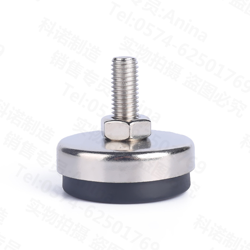 可调节地脚水平支撑脚调节螺丝橡胶脚防震脚杯水平支撑脚M12