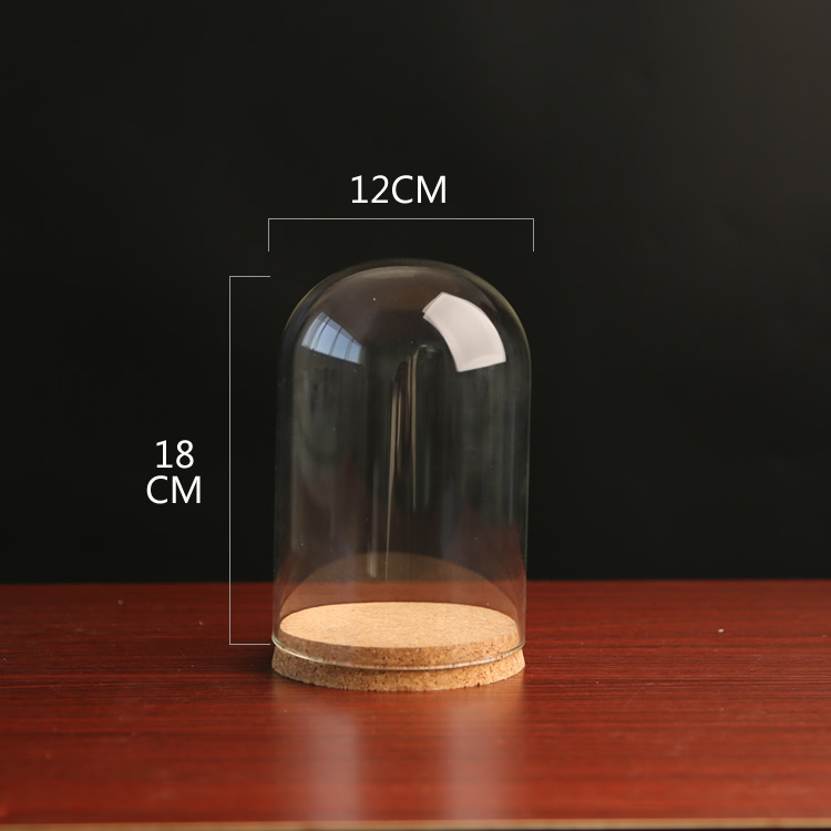 Yongsheng flor a prueba de polvo cubierta de vidrio arcilla cerámica suave fieltro de lana muñeca hecho a mano botella de vidrio de corcho