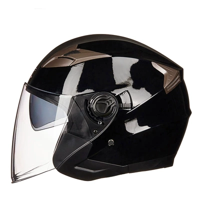 Four Seasons Half Covered G708 | Motosiklet kaskı (dəbilqə) - glossy-black-m