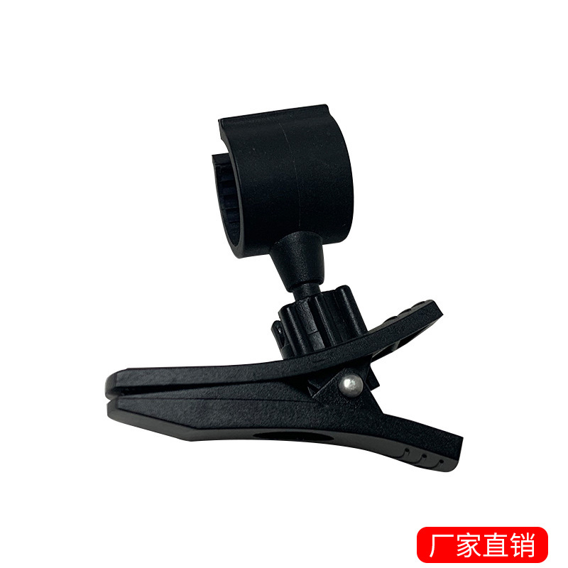 小手电激光笔摄像机固定夹子/电筒夹/帽夹/衣领夹笔筒式弹簧夹子