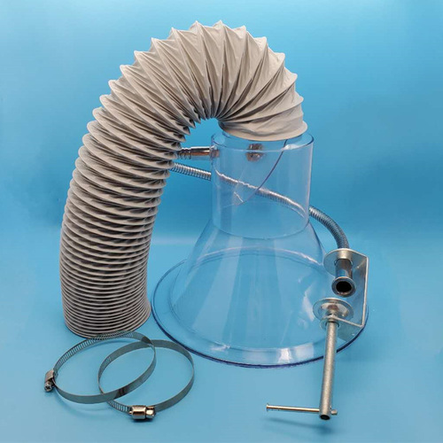 2.5-inch 3-inch extra large 4-inch smoking hood trumpet mouth transparent smoking machine workbench ventilation smoking