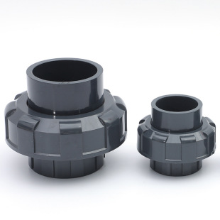 PVC活接DN15-100 UPVC由壬 PVC-U由令 UPVC给水工业化工管件配件-阿里巴巴