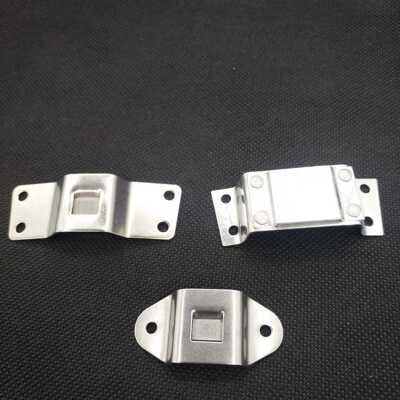 矿灯帽头灯卡扣 卡灯插扣 两孔四孔不锈钢头灯卡扣卡扣五金|ms