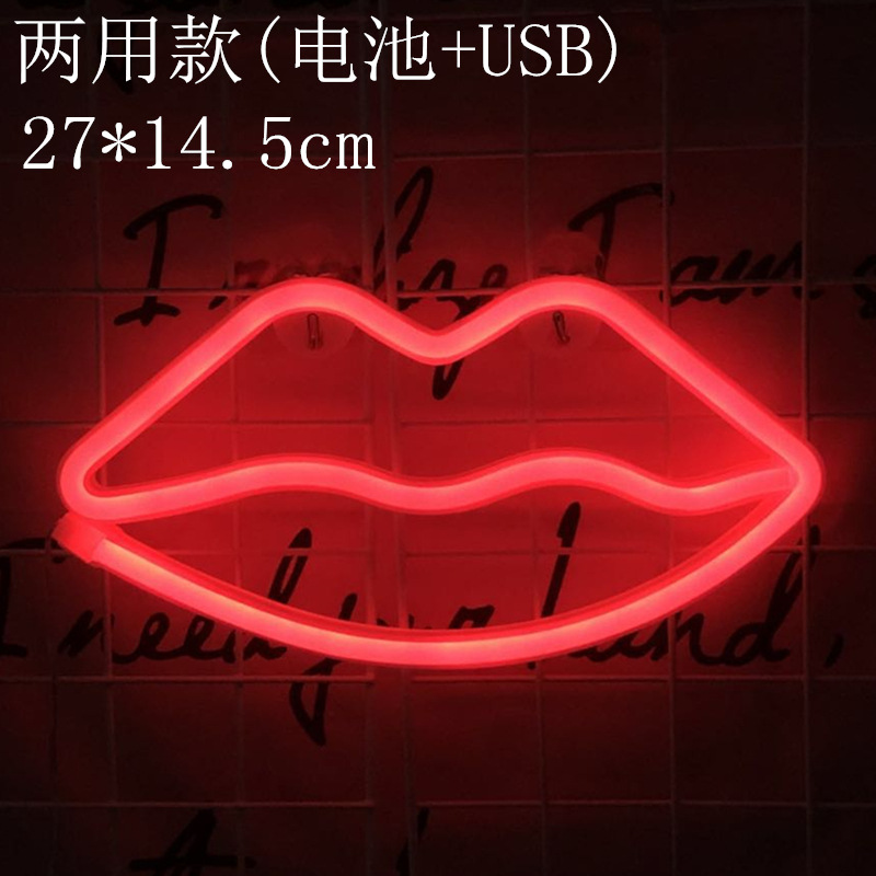 LED flamenco luz modelado luz ins cactus nube de neón luz de neón Luna luz decorativa de la noche del relámpago