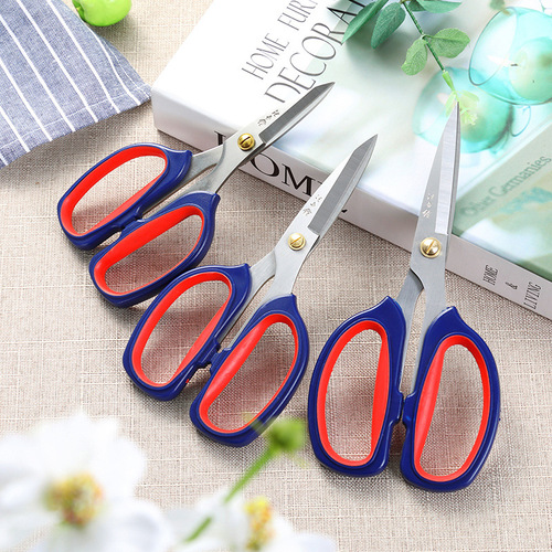 Wang Wukuan household kitchen shears office shears reinforced heavy-duty sharp color stainless steel strong shears industrial shears