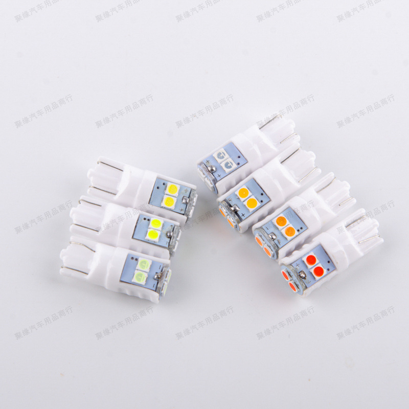 Nueva luz de cerámica caliente del esquema de la luz 3030-6smd de la anchura del bulbo W5W del coche de T10 LED pequeña