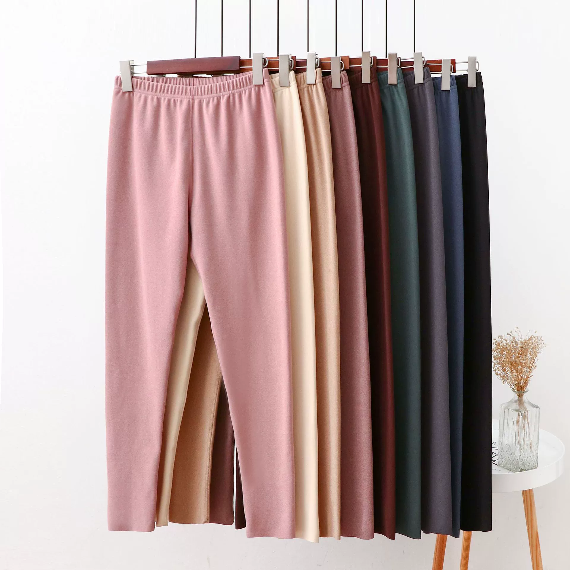 Бесшовные леггинсы женские осенне-зимние большие размеры, утолщенные двухсторонние бархатные термобельки с начесом, узкое нижнее белье на флисовой подкладке, длинные брюки