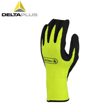 Delta 201753 guantes de frío PU recubierto espuma de látex resistente al desgaste anti-corte antideslizante guantes VV735