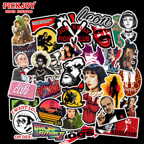 50 Pcs Kill Bill Movie Sticker Personalized Doodle Travel Luggage Computer Car Decor Sticker Cross-border Amazon