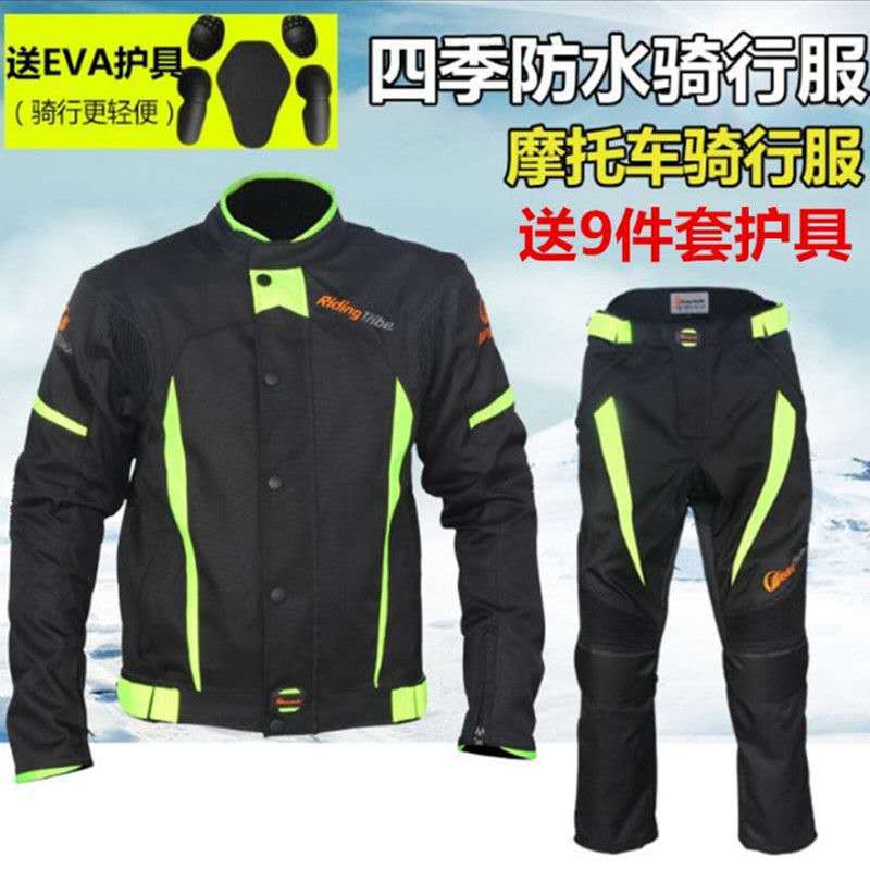 Motorcycle Tops for Rainy Days, Summer All-Season Waterproof and Breathable Off-Road Motorcycle Riding Men's Breathable Cycling Clothes