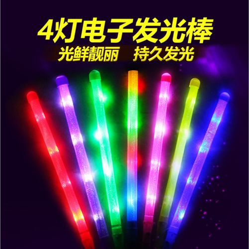Colorful LED electronic light stick wholesale flash rainbow stick large and medium size concert dance light stick flash stick