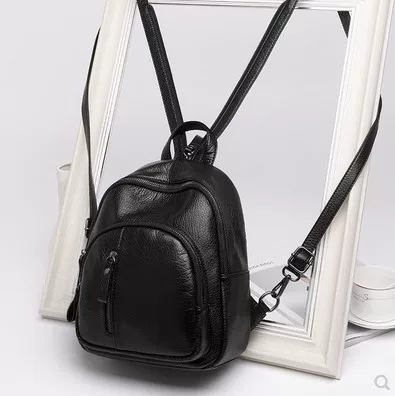 Bag Women's 2024 New Soft Leather Casual Small Backpack Internet Celebrant Same Style Backpack PU Crossbody Bag Wholesale Foreign Trade