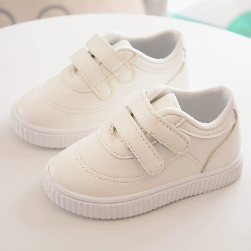 Children's white footwear for early age, sports white shoes, soft sole