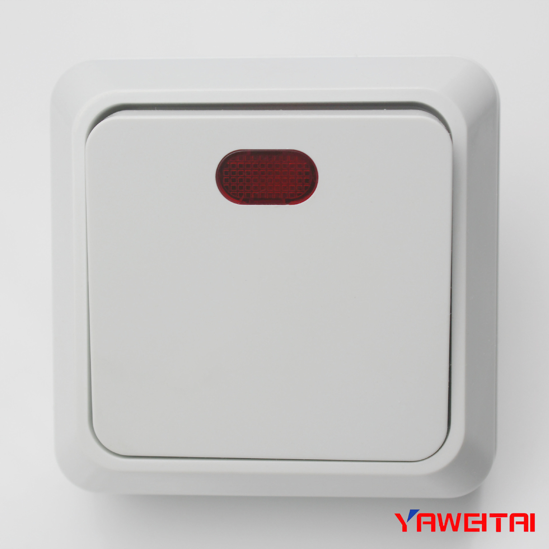 雅威欧式墙壁开关 一开开关带灯 欧式明装一开开关 单开开关