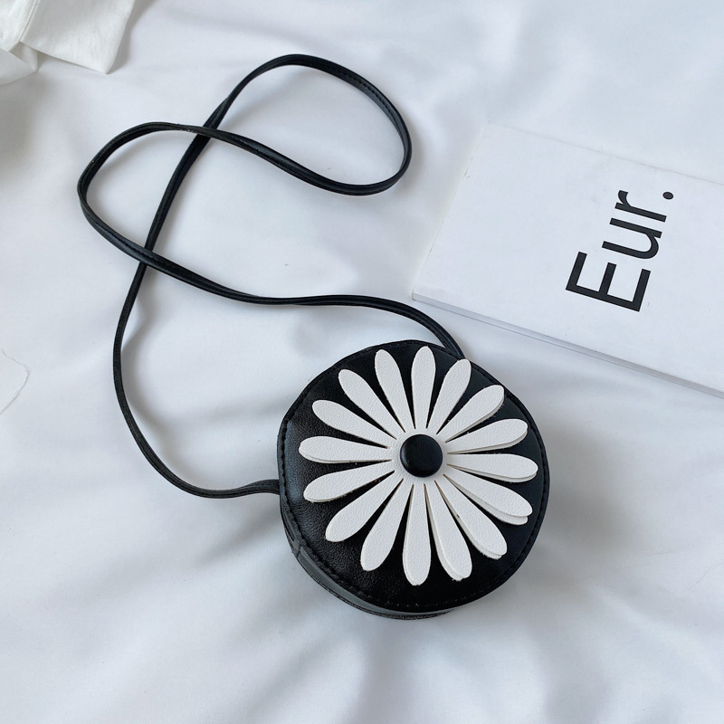 Bolso de los niños Nueva Ronda Margarita bolsa de mensajero moda chica bebé bolso de hombro estilo occidental todo-fósforo monedero