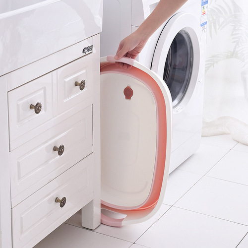 Large-capacity children's bathtub baby bathtub 0-6 years old foldable baby bathtub baby bathtub bath bucket