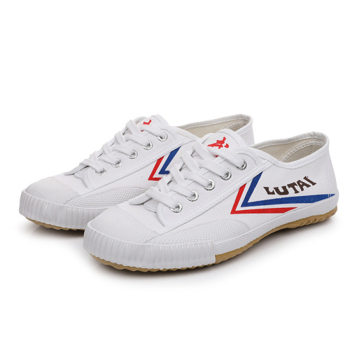 Lu Thai round-toe martial arts track and field shoes for couples men's canvas shoes sports shoes casual men's running white shoes