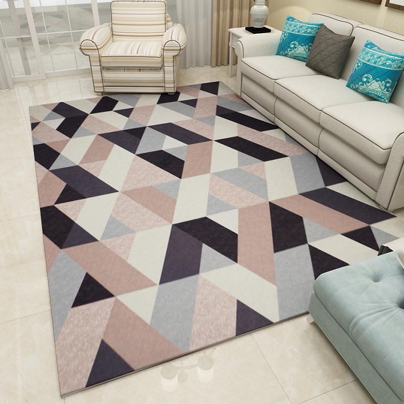 Alfombra nórdica, tapete para la sala de estar, alfombra de fácil cuidado para el hogar, tapete para sofá y mesita de noche, alfombra grande para dormitorio que cubre toda la superficie.