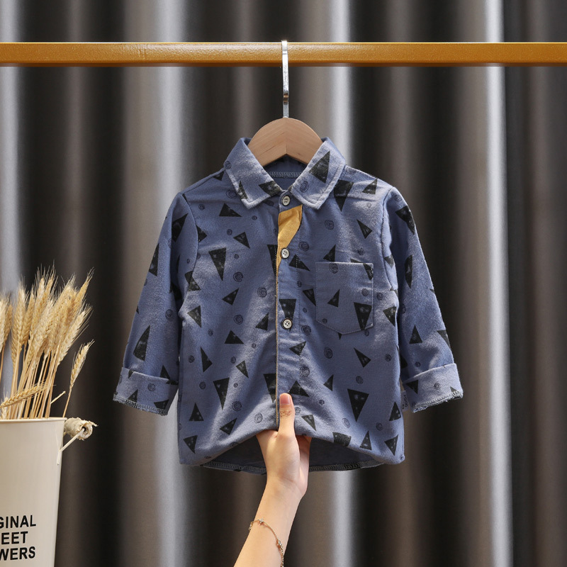 Bebé primavera y otoño camisa de estilo occidental bebé nueva camisa de manga larga estilo coreano para niños ropa de otoño para niños moda para hombres