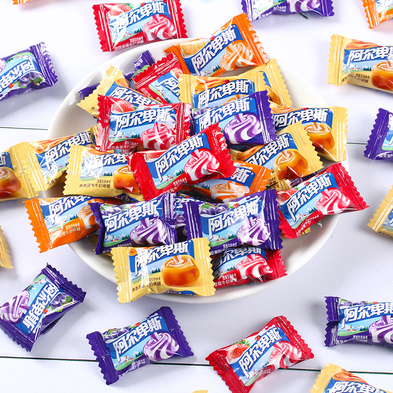 A Alpine Milk Fruit Hard Candy Wedding Candy Bulk Casual Snacks Candy Wholesale