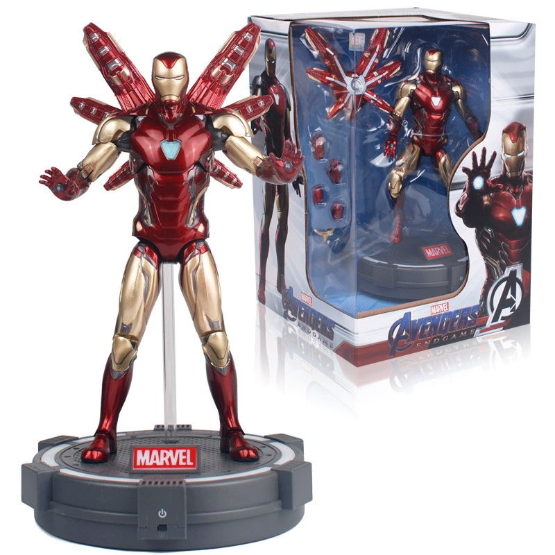 The Avengers, светящаяся минифигурка, игрушка, Железный человек, Marvel