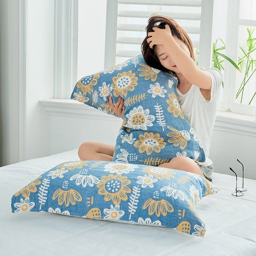 Baihua Towel Factory Direct Supply Supports Dropshipping One Pair of Four-Layer Washable Pillow Covers