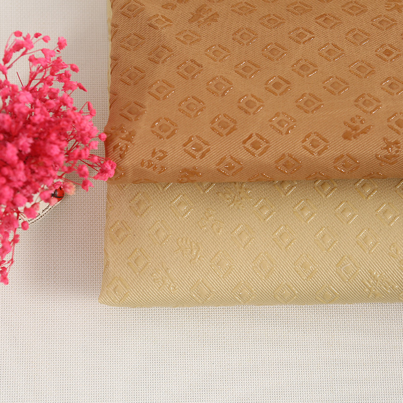 Factory supply polyester gabardine non-slip fabric sofa cushion point plastic cloth functional twill drop plastic cloth spot