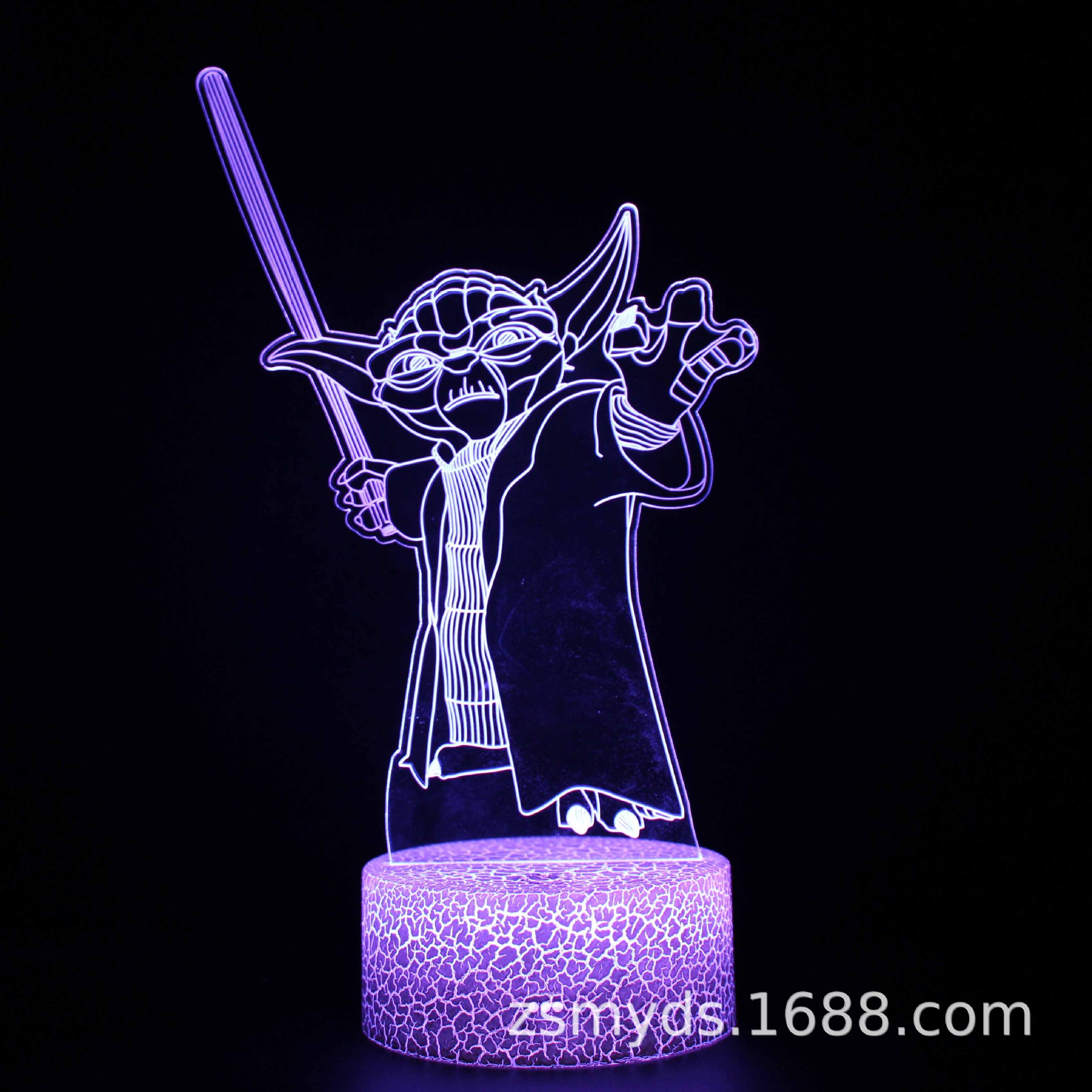 Transfronteriza Star Wars serie 3D colorido táctil lámpara de mesa Luz de la noche LED regalo creativo luz visual