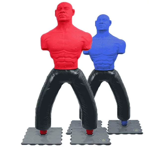Boxing-Shaped Silicone Human-Shaped Punching Bag, Free-Standing Suction Cup, Wobble Sandbag, Taekwondo Equipment