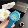 Trend silica gel fashionable watch for beloved suitable for men and women, Korean style, simple and elegant design, gradient, wholesale