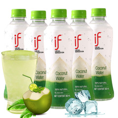 泰國進口if椰子水350ml瓶清爽椰青汁nfc果汁飲料批發零售