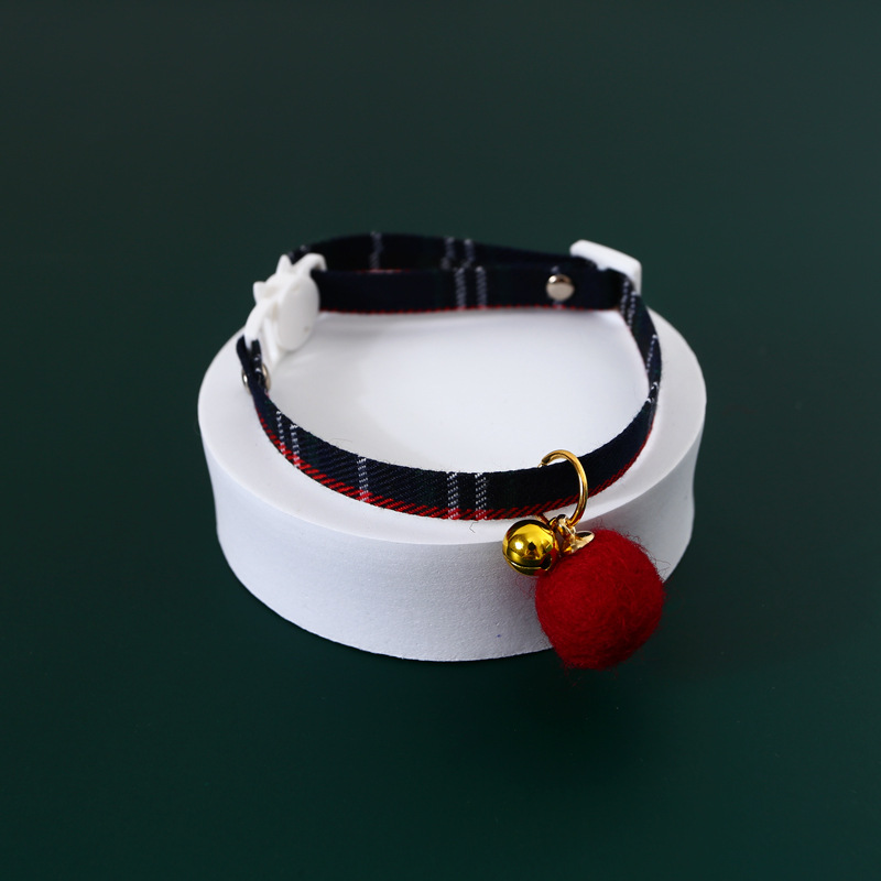 Fabricante transfronterizo de Amazon árbol de Navidad manual colgante ajustable perro gatos collar de seguridad