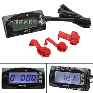 Yeni motosiklet üçün universal mini Koso su temperaturu ölçən voltmetr vaxt göstəricisi üçü-birində cihaz