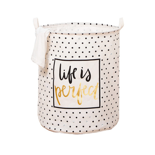 Youfen laundry basket cotton and linen storage basket fabric dirty clothes basket household storage bucket storage bucket foldable dirty clothes basket