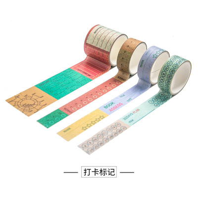 AGUGU美好生活复古基础款和纸胶带ins风手帐贴纸素材批发手帐胶带|ru