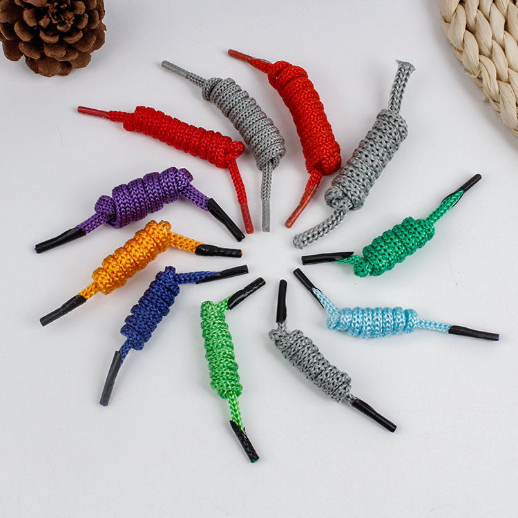 Manufacturer Wholesale Polypropylene Pp Needle through Rope Gift Bag Satchel Rope 4mm Glossy Silk Braided Drawstring 2mm Colorfulful Umbrella Belt