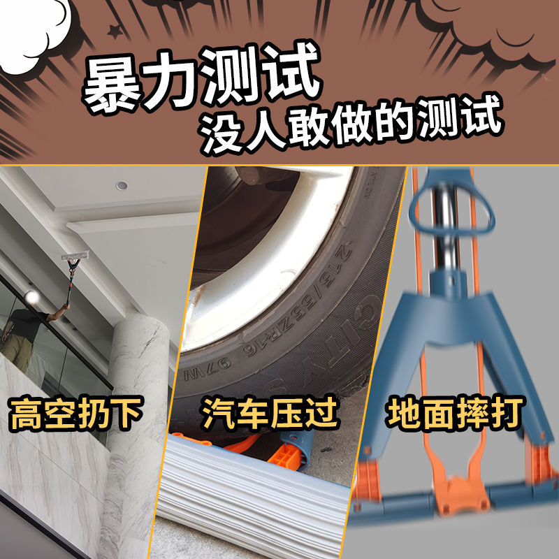 Trapeador de esponja con cubo - No requiere lavado manual - Uso en seco y húmedo - Plegable - Alta absorción - Para hogar