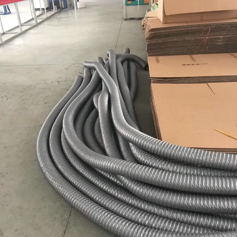 厂家定制通风管尼龙布风管软管耐高温排烟管道伸缩排烟管通风管道