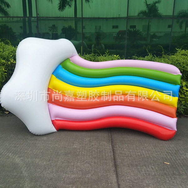 Factory ready wholesale PVC inflatable avocado float PVC rainbow…