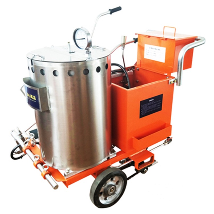 Máquina de marcado de pulverización en frío de carretera pequeña máquina de marcado de pintura de línea de dibujo de estacionamiento pistola simple y doble