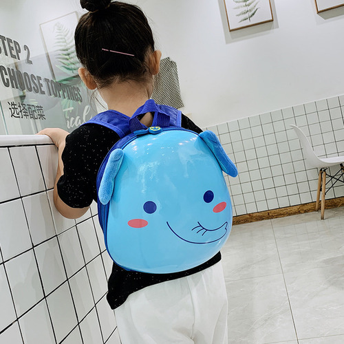 New Children's Double Shoulder Bag, Cartoon Cute Eggshell Bag, Waterproof Kindergarten Schoolbag, Stylish Baby Accessory
