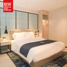 宜尚简约快捷商务风酒店宾馆公寓客房板式成套家具全屋全实木