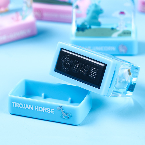 Name Stamp Materials for Kindergarten Floating Stamps, Children's Crystal Signatures, Personal Name Stamps for Clothing, Cartoon Baby Wholesale