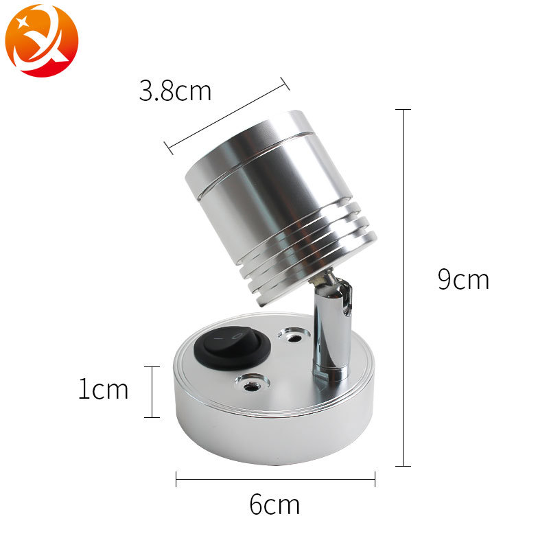 Luz LED de techo para caravana, 12V, luz de lectura universal, luz de pared para yate, accesorios de iluminación frontal para espejo