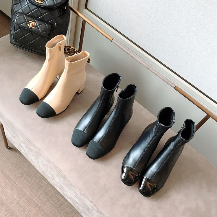 2024 Xiaoxiangfeng Trendyy Boots for Women in Autumn and Winter New Style, Comfortable and Soft Mid-Calf Sexy Round-Toe Fashion Boots